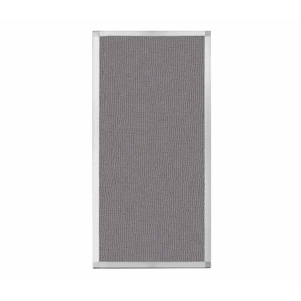 Hush Panel Configurable Cubicle Partition 2' x 4' Slate Fabric